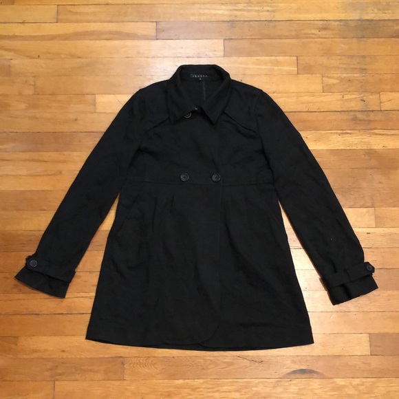 Theory Women’s Button Blazer Jacket/Coat in Black, size Small - Picture 4 of 11